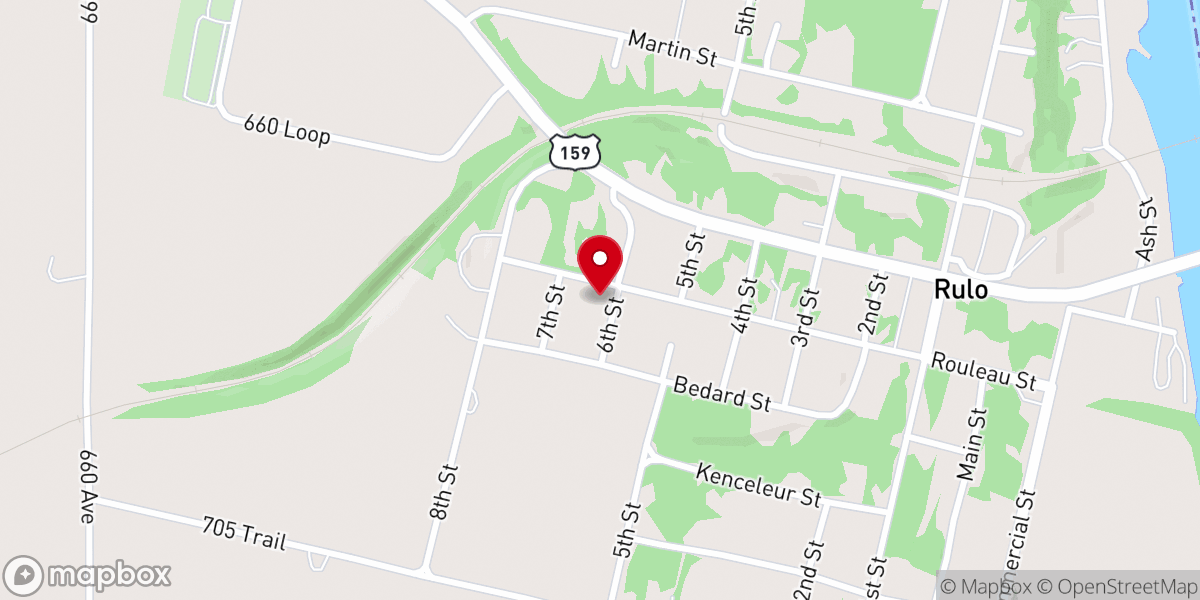 Map showing location of Immaculate Conception of the Blessed Virgin Mary Catholic Church, Rulo