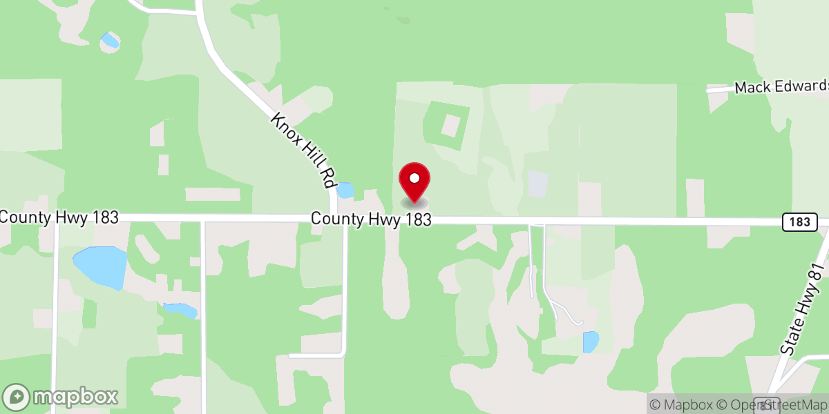 Map showing location of Knox Hill Church