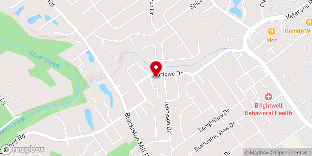 Map showing location of Bridge Community Church