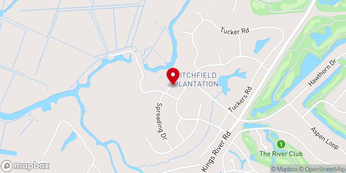 Map showing location of The Abbey at Pawleys Island