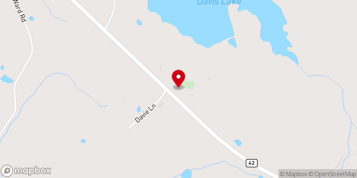 Map showing location of Dublin Church