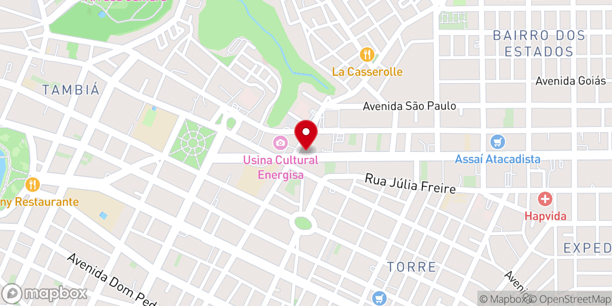Map showing location of Comunidade Cristã Paz e Vida