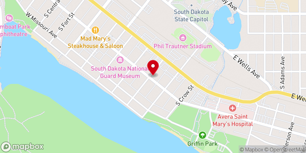 Map showing location of River City Baptist Church