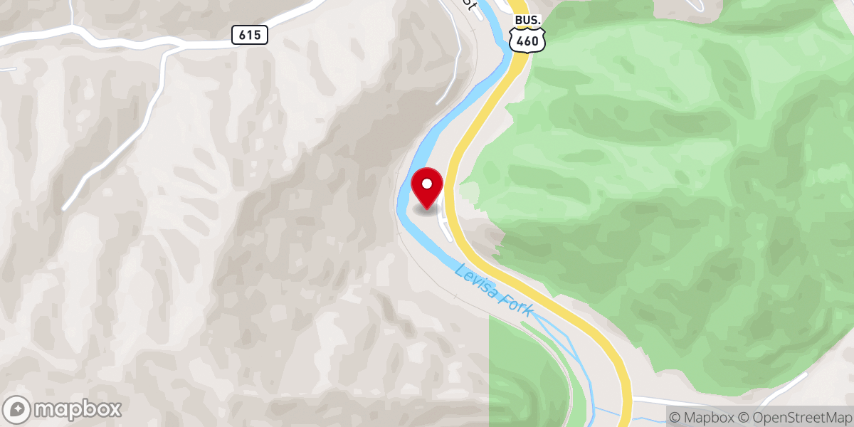 Map showing location of Buchanan First Presbyterian Church