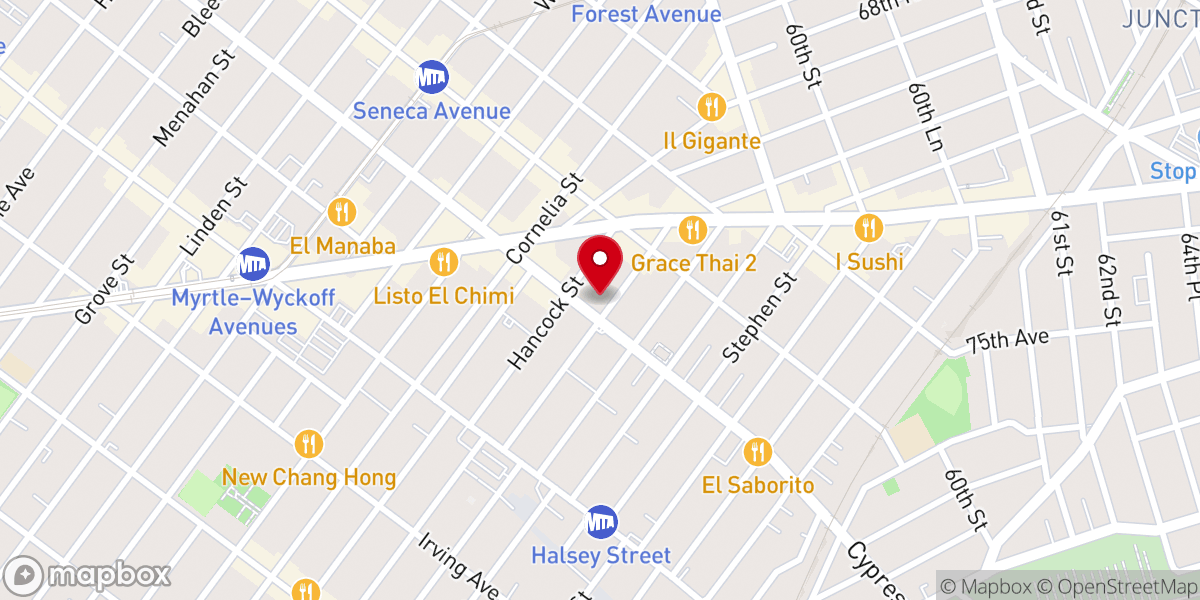 Map showing location of Joy Way Church