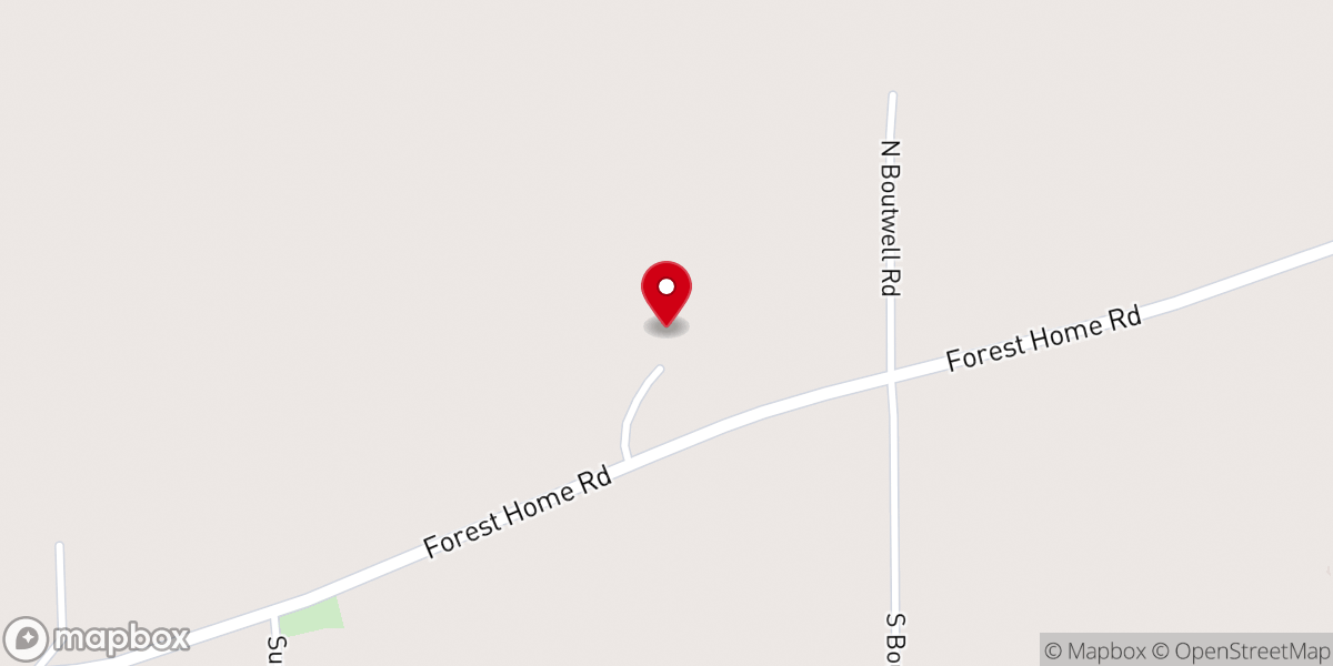 Map showing location of Rock Rest Church
