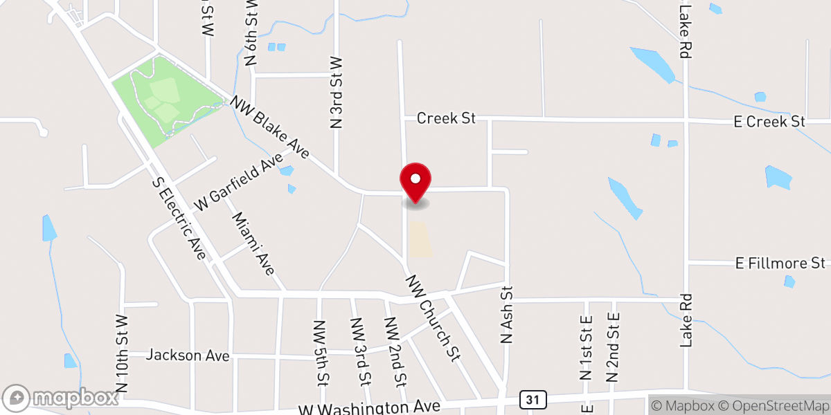Map showing location of St Joseph's Catholic Church