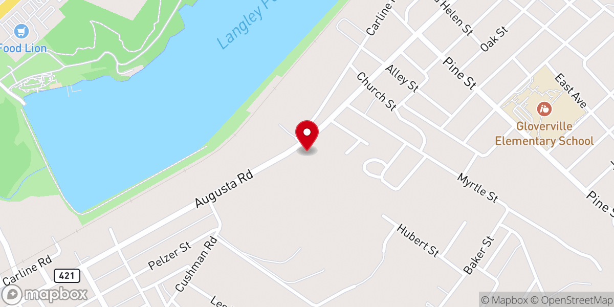 Map showing location of Our Lady of the Valley Catholic Church