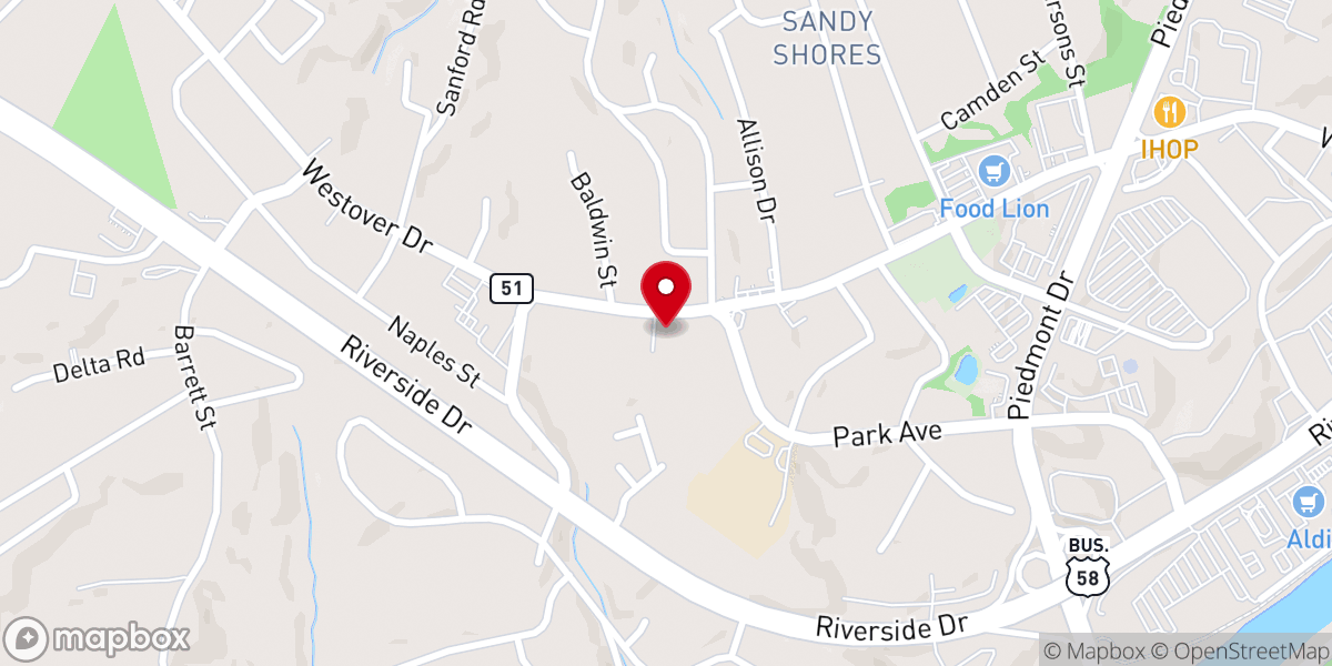 Map showing location of Pathway Church