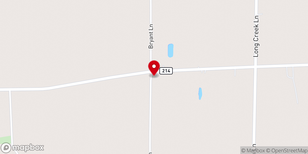 Map showing location of Long Creek Church
