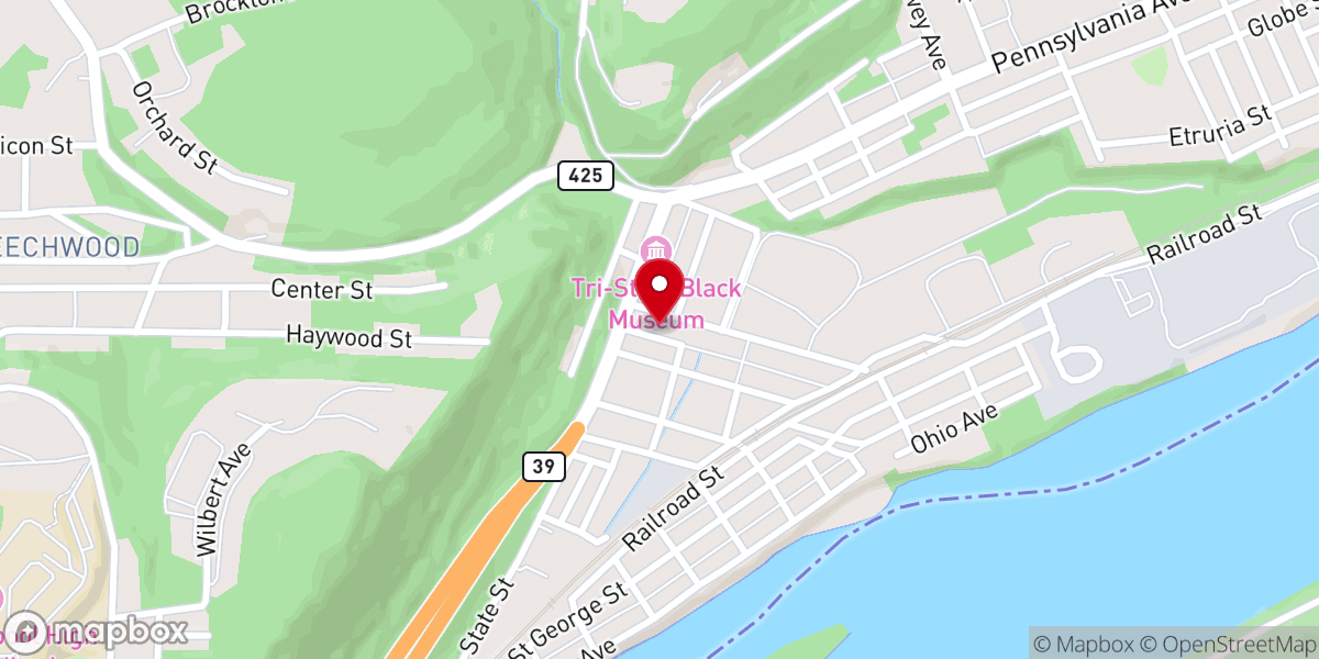 Map showing location of Grace Presbyterian Church