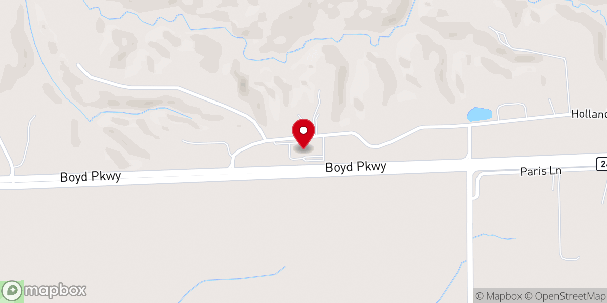 Map showing location of Faith Church