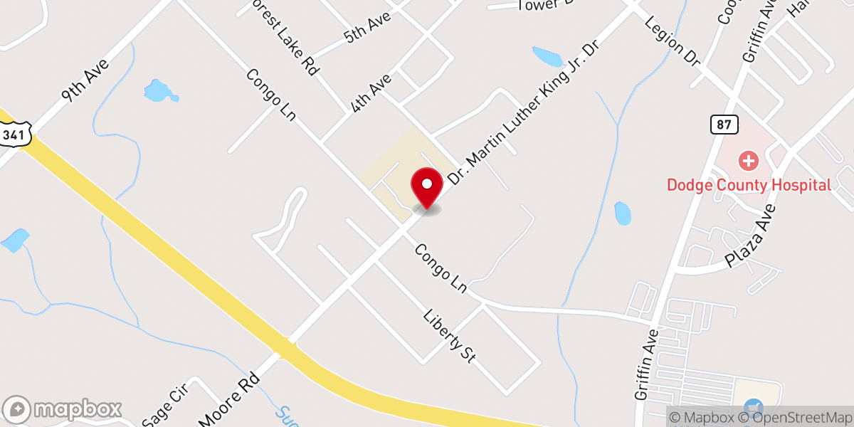 Map showing location of Peabody Heights Presbyterian Church