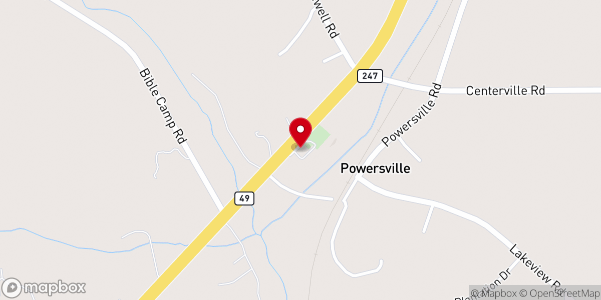 Map showing location of Bethel Church