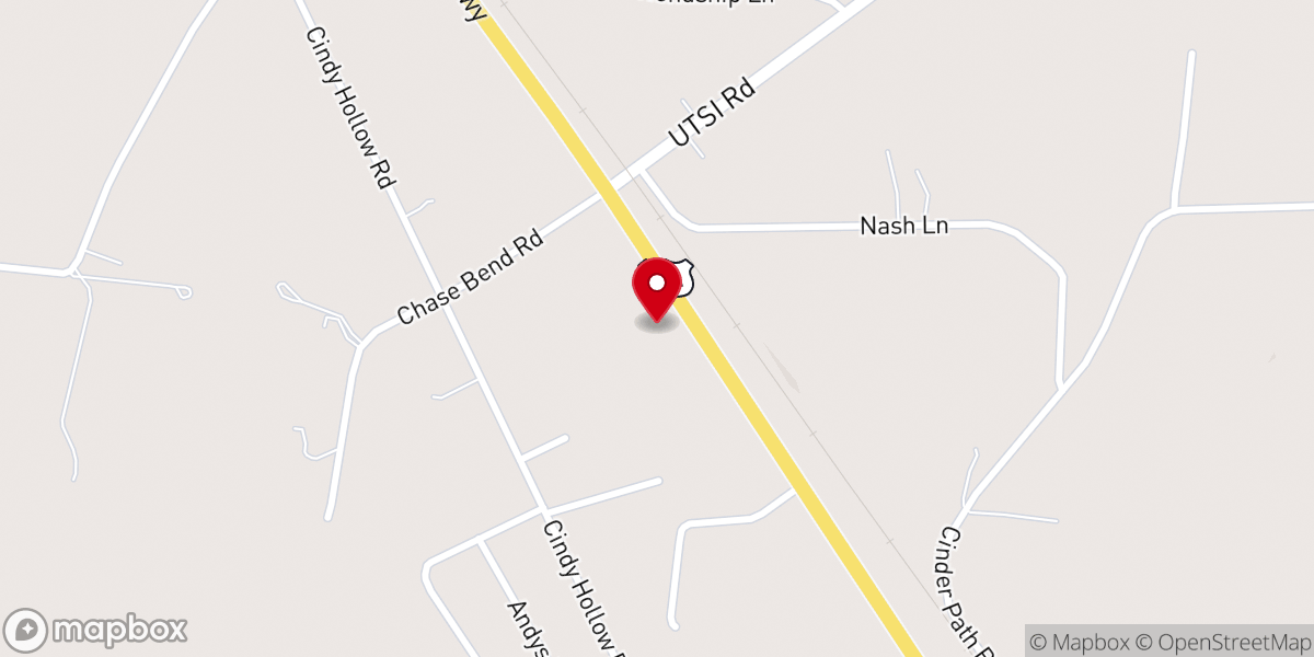Map showing location of Faith Baptist Church