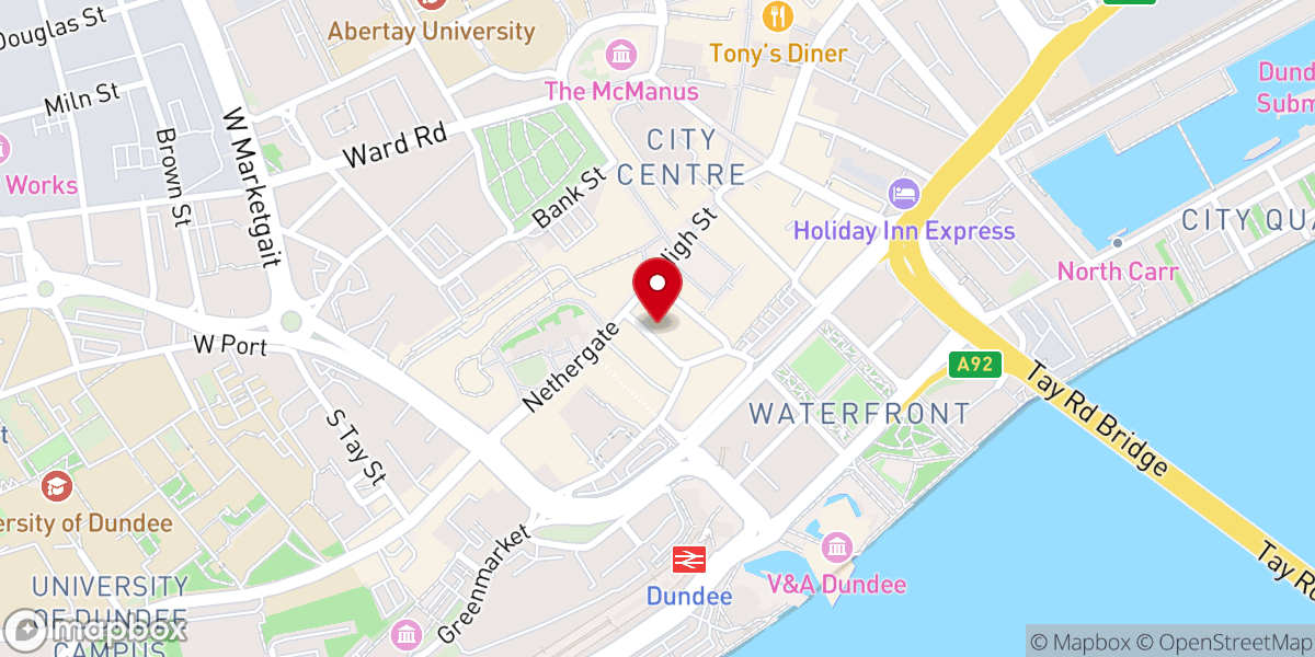 Map showing location of Christ Apostolic Church House of Prayer Dundee