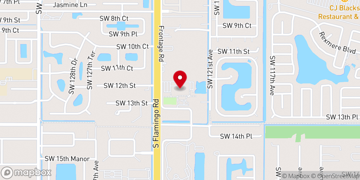 Map showing location of Parkway Christian Church