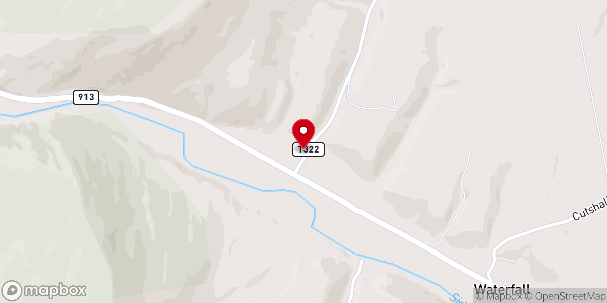 Map showing location of Zion Church