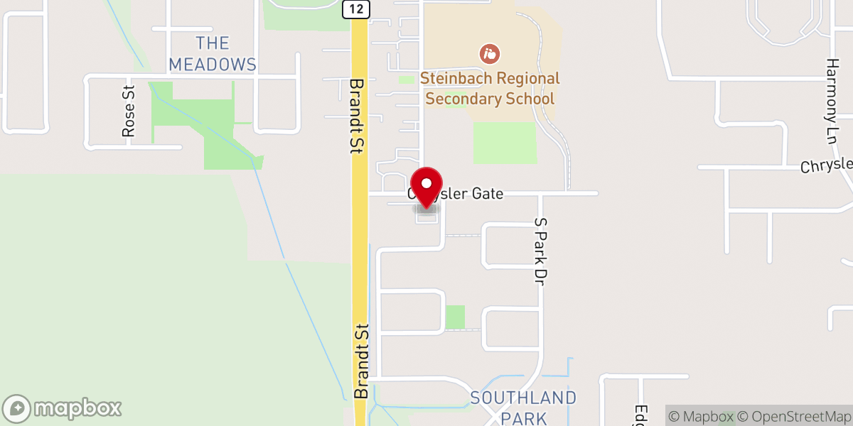 Map showing location of comminity methodist church