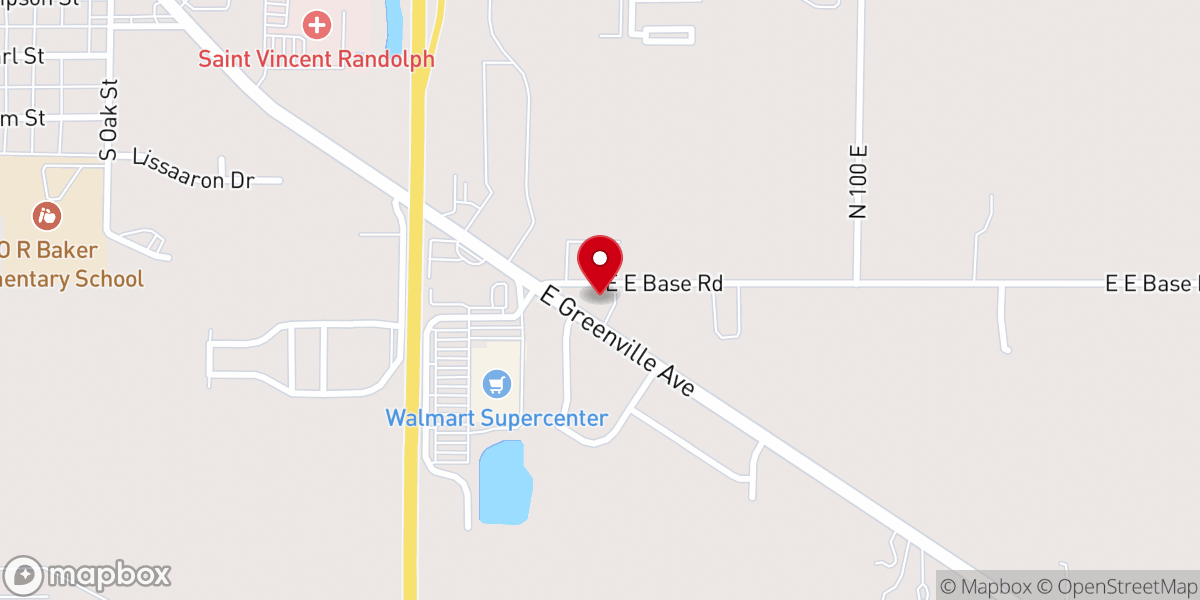 Map showing location of Freedom Life Church