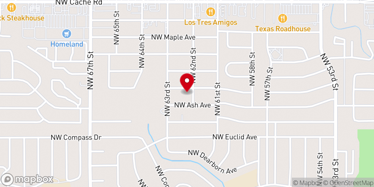 Map showing location of Davis Chapel African Methodist