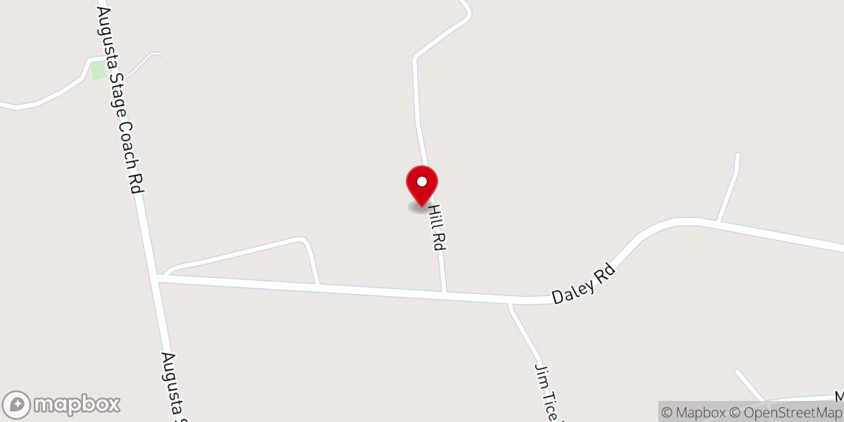 Map showing location of Sandhill Church