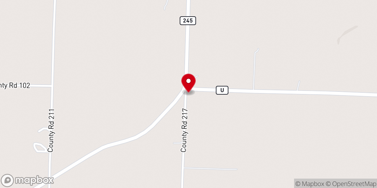Map showing location of Fairview Church