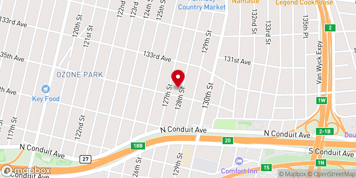 Map showing location of St. Anthony of Padua Church