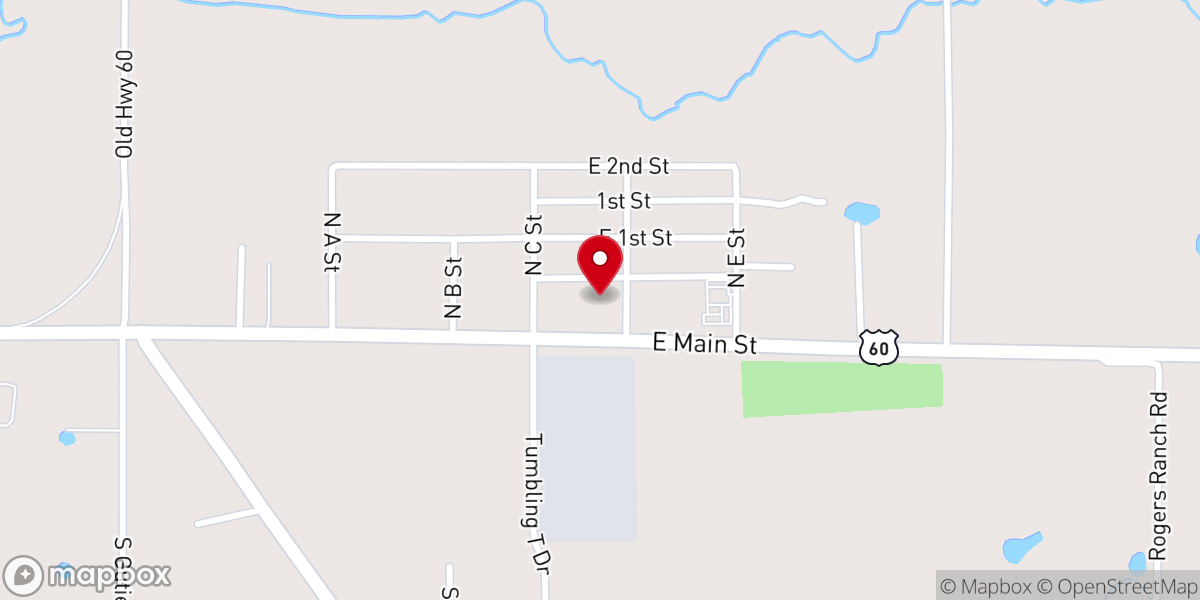 Map showing location of Calvary Chapel