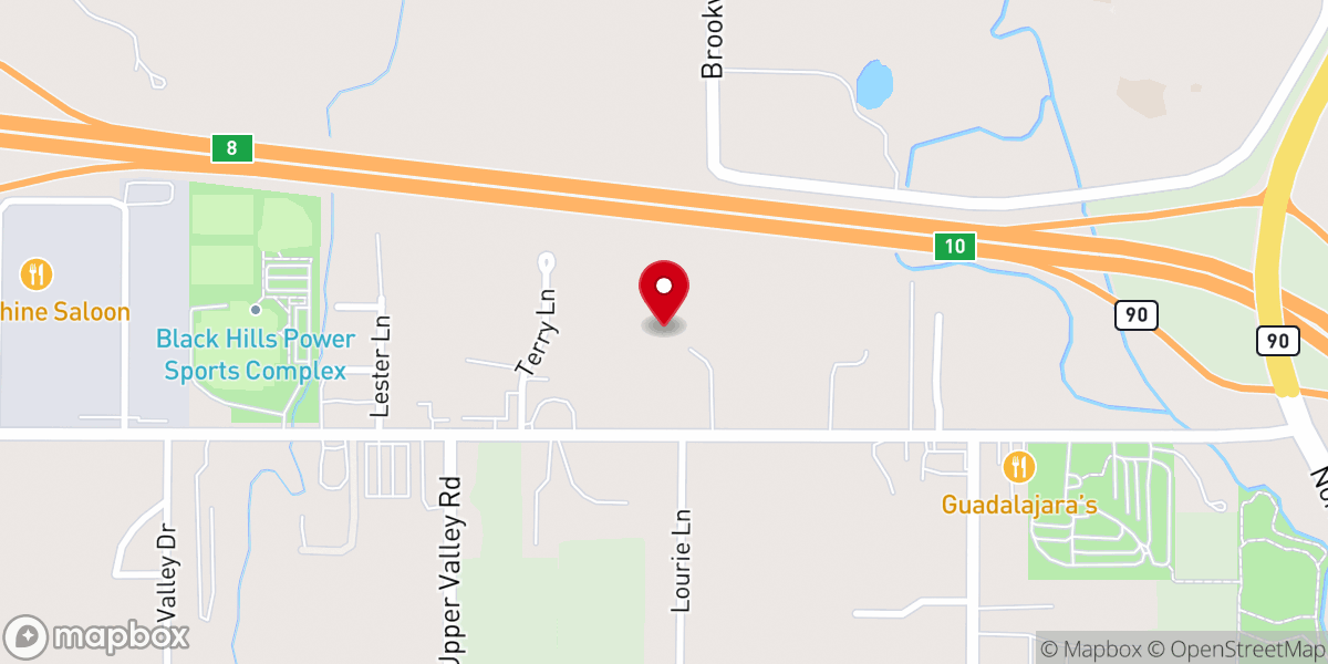 Map showing location of Calvary Church