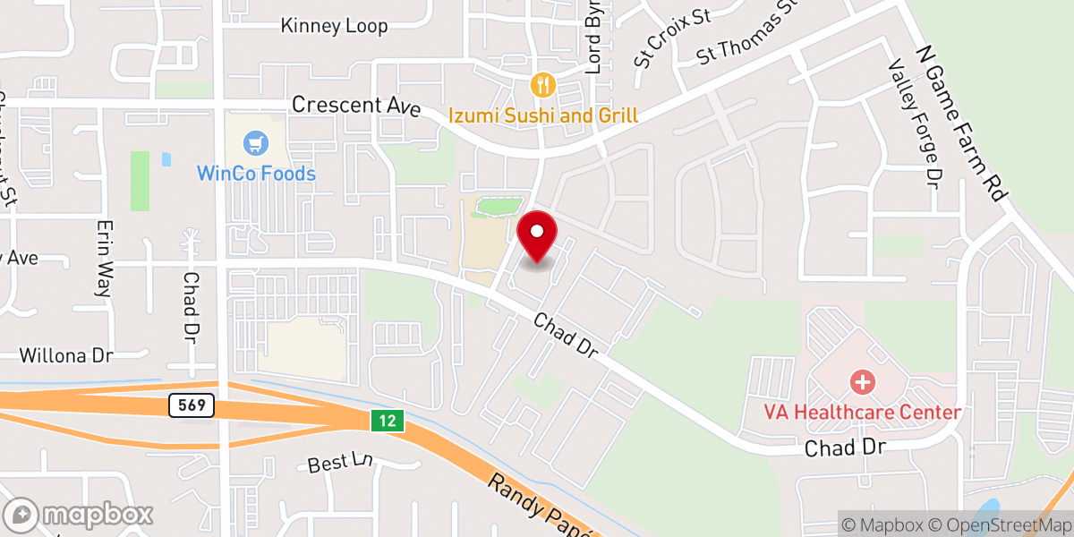 Map showing location of Ekklesia Eugene