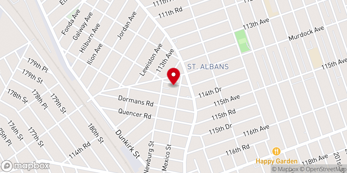 Map showing location of St. Albans Seventh-Day Adventist Church