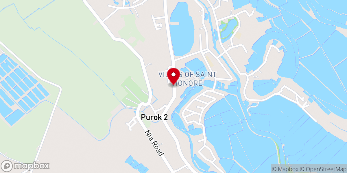 Map showing location of Blessed Hope Baptist Church
