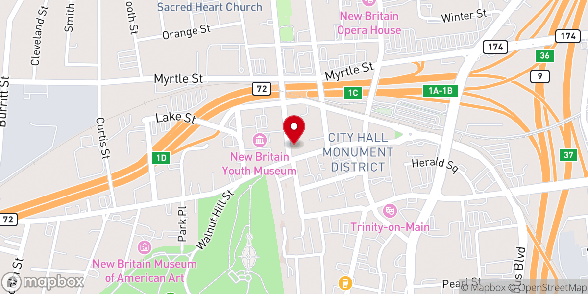 Map showing location of Iglesia Cristiana Pentecostal