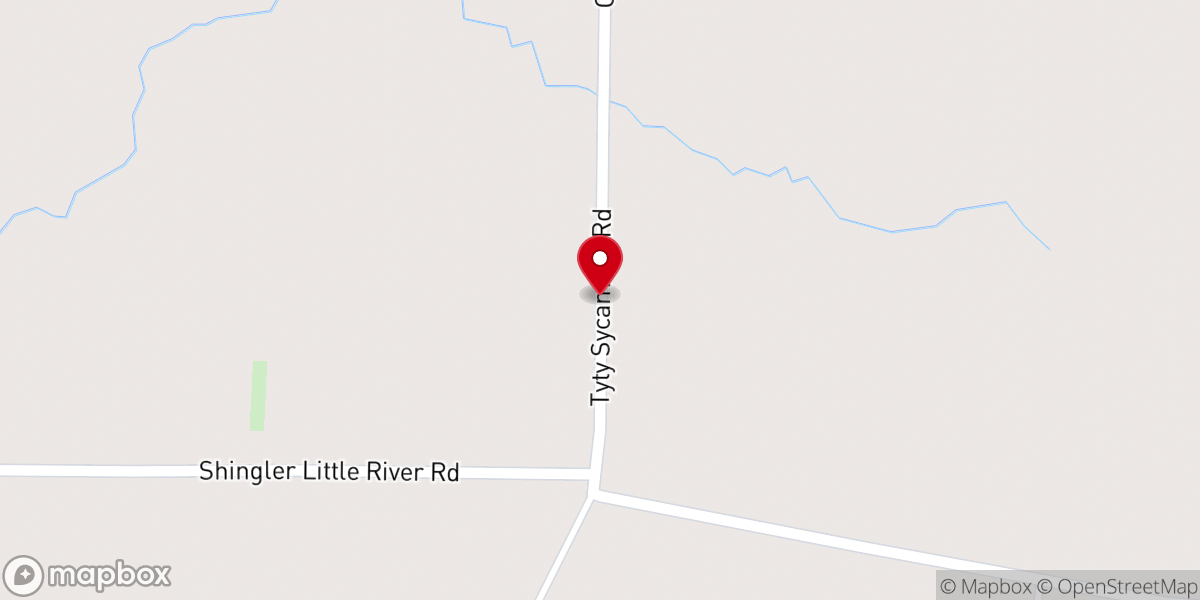 Map showing location of Bethany Missionary Baptist church