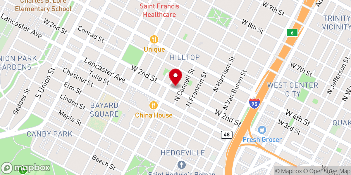Map showing location of Bradley Sr Loxie D