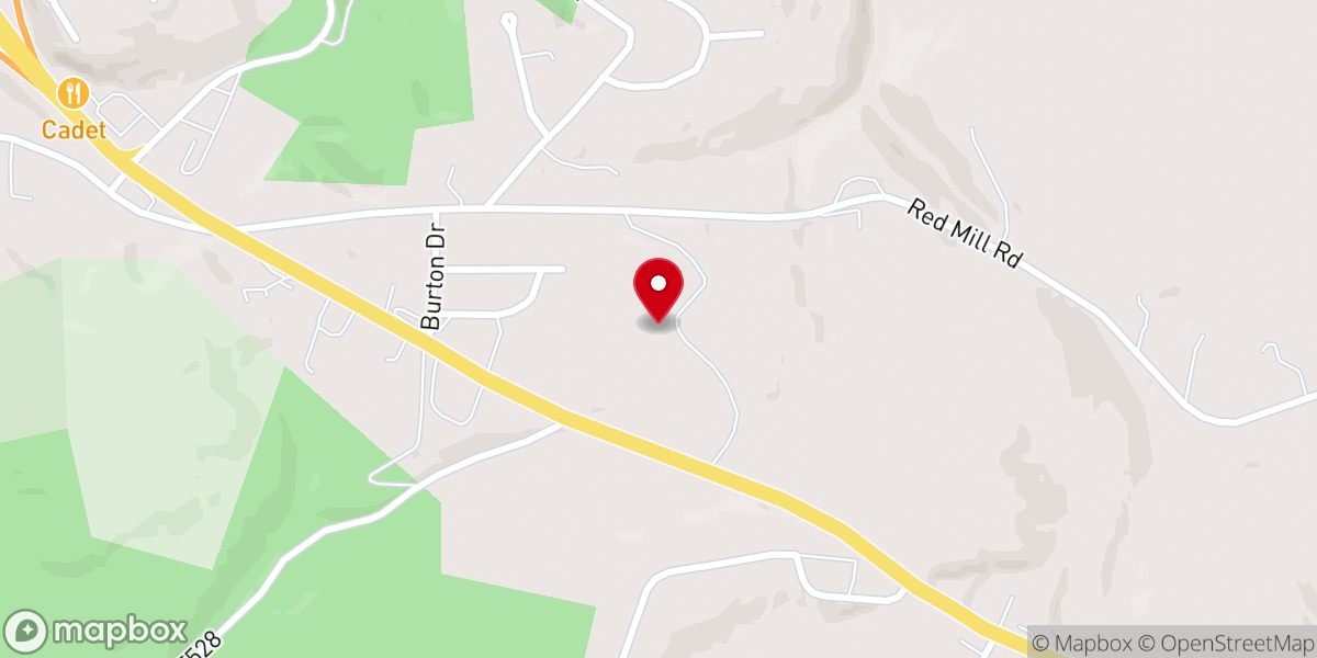 Map showing location of Vision Hill Worship Center