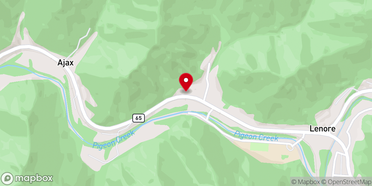 Map showing location of Lenore Church