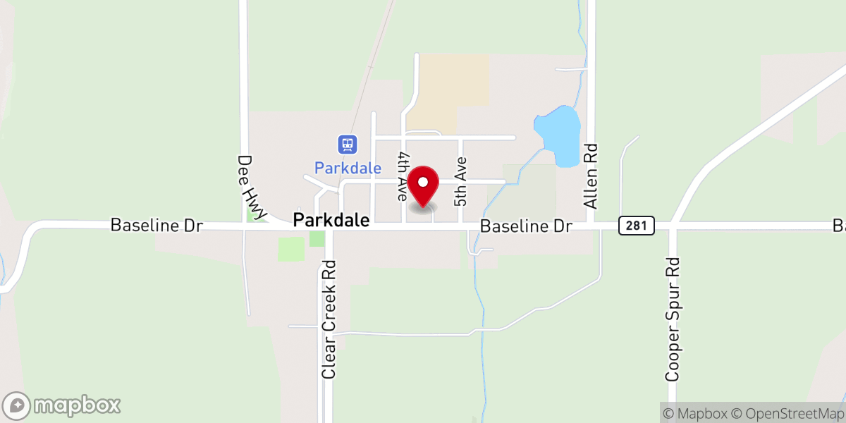Map showing location of FISH Food Bank - Parkdale