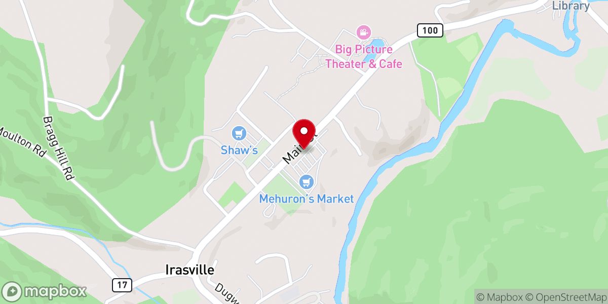 Map showing location of Church of the Valley