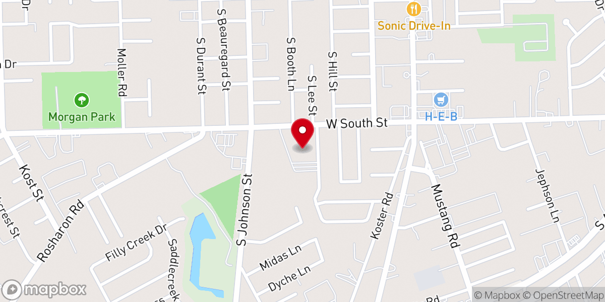 Map showing location of Alvin Methodist
