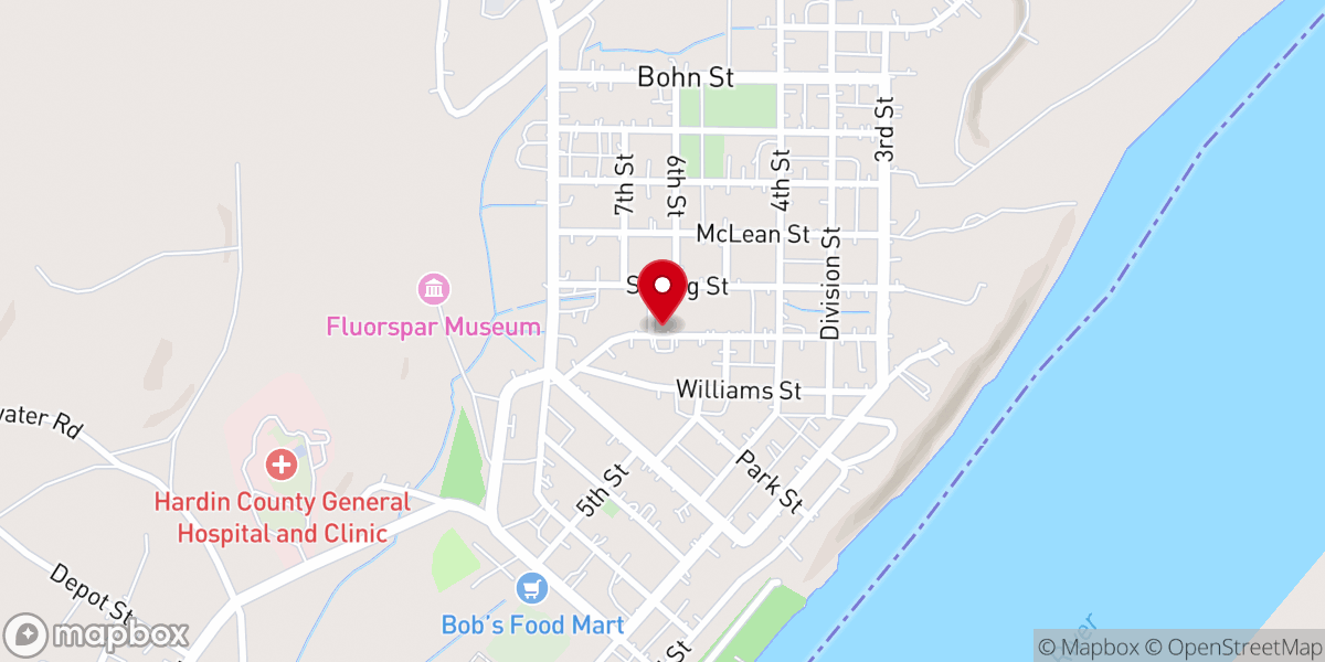 Map showing location of 542 north St. Rosiclare Il.