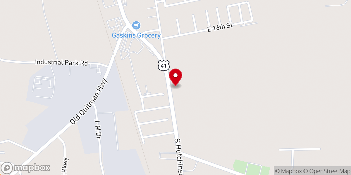 Map showing location of The Parrish House