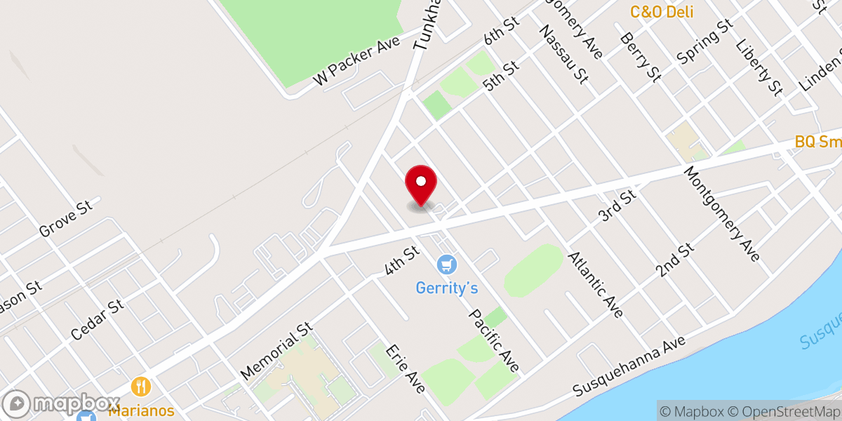 Map showing location of New Life Church