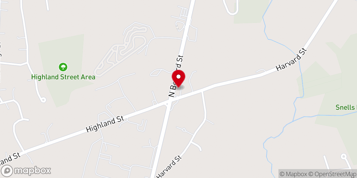 Map showing location of Apostolic Faith Church