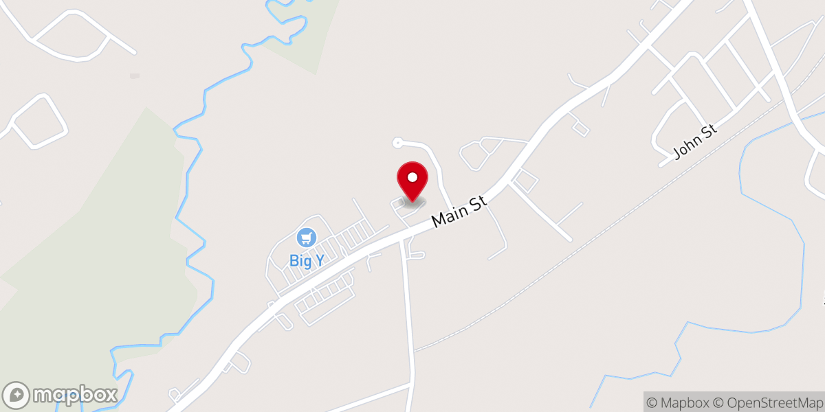 Map showing location of Calvary Baptist Church