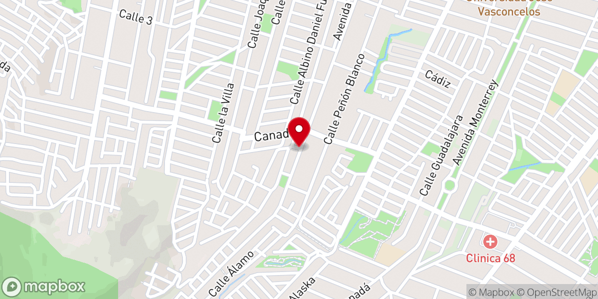 Map showing location of Iglesia Pentecostal Unida Nacional (Delfines)