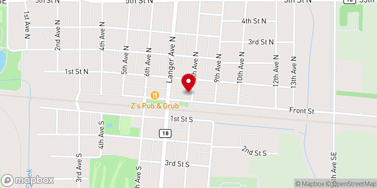 Map showing location of Harvest Plains Church Office