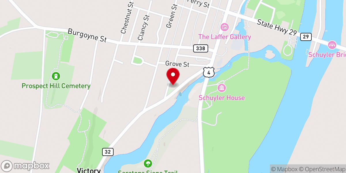 Map showing location of Notre Dame-Visitation Catholic Church