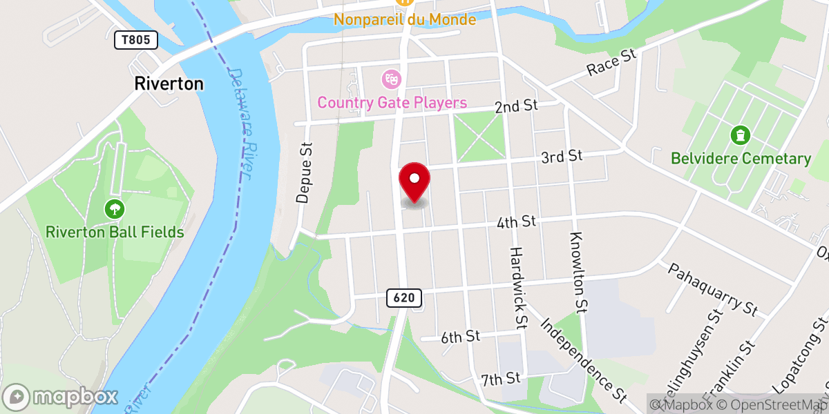 Map showing location of St. Patrick Roman Catholic Church